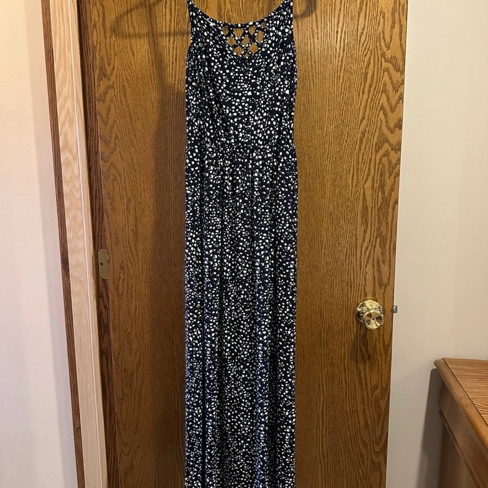 Maurices NEW Blue and White Maxi Dress with Tags